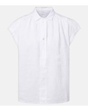 Velvet Top Elowen Aus Leinen - Weiß