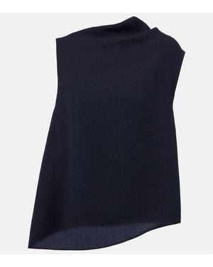 Vince Asymmetric Draped Top - Blue