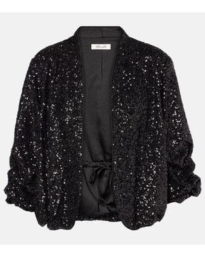 Diane von Furstenberg Giacca Laredo Con Paillettes - Nero