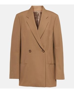 TOTEME Oversized Double-Breasted Blazer - Brown