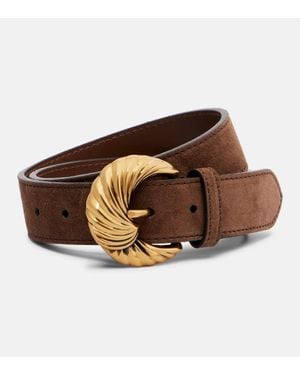 Etro Guertel Aus Veloursleder - Braun