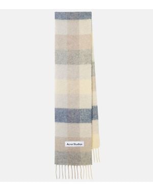 Acne Studios Bufanda Vally De Mezcla De Lana - Blanco