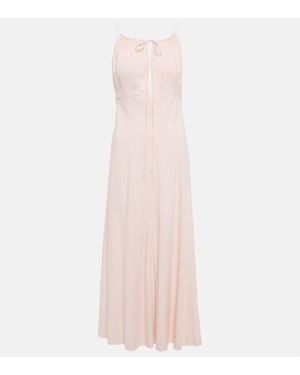 TOTEME Maxikleid Aus Seide - Pink