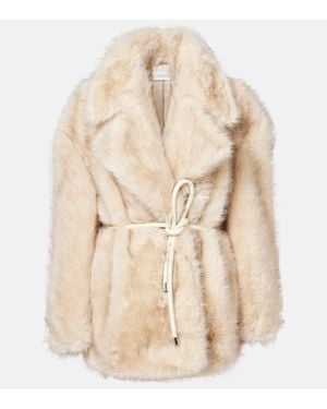 Sportmax Mantel Rosaria Aus Faux Fur - Natur