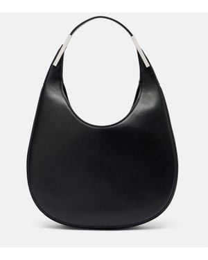 SAVETTE Schultertasche Florence Small Aus Leder - Schwarz
