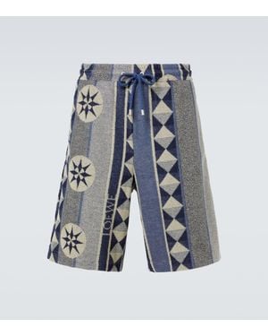 【LOEWE】 Paula's Ibiza printed terry shorts Paula's Ibiza printed terry shorts in neutrals - Loewe