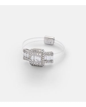 PERSÉE Ring Floating Aus 18Kt Weissgold Mit Diamanten - Weiß