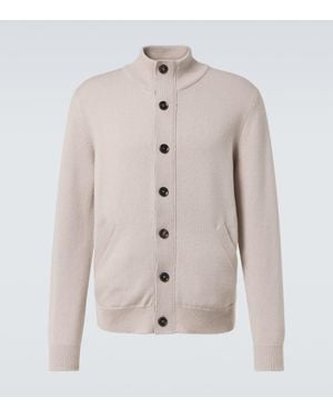 Brioni Cardigan Con Botones De Cachemir - Neutro