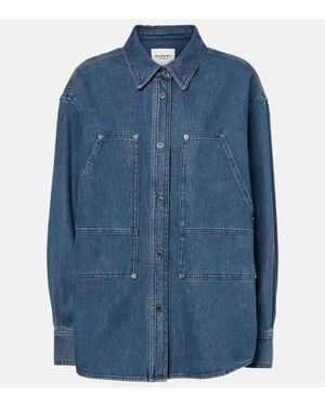 Isabel Marant Okely Denim Overshirt - Blue
