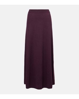Lisa Yang Falda Larga Dolly De Cachemir - Morado