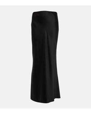 The Sei Silk Maxi Skirt - Black