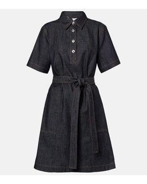 Bottega Veneta Denim Dress in Blue | Lyst