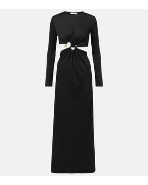 Christopher Esber Buckle Embellished Maxi Dress - Black