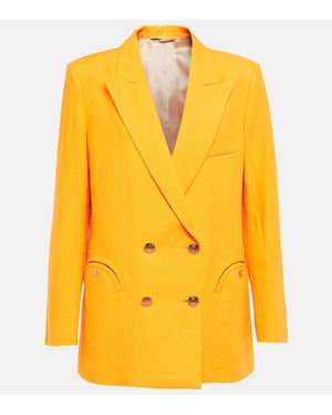 Blazé Milano Everynight Linen Blazer - Yellow