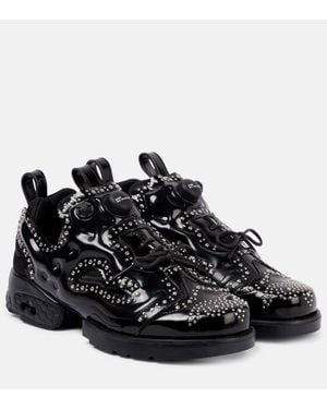 Noir Kei Ninomiya Studded Brogue Trainers - Black