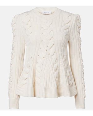 McQueen Cable-Knit Wool And Cashmere Jumper - Natural