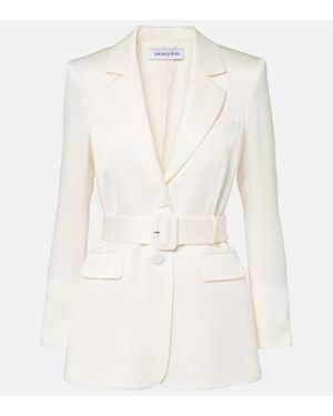 Veronica Beard Ryanne Belted Blazer - Natural