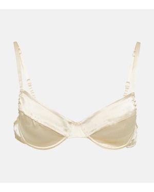 Miu Miu Buegel-Bh Aus Satin - Natur