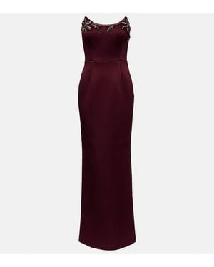 Rebecca Vallance Alora Embellished Corset Gown - Purple