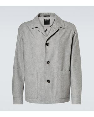 ZEGNA Jacke Alpe Aus Wolle - Grau
