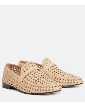 Loro Piana Loafers Leon Aus Leder - Natur