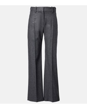 Brunello Cucinelli Gerade Hose Aus Schurwolle - Grau
