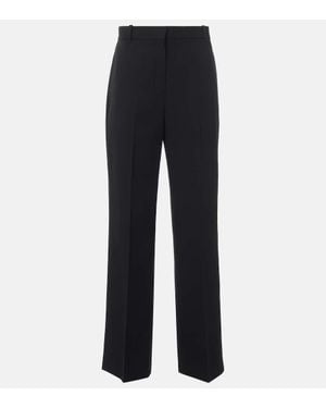 Jacquemus Mirada Wool Crepe Straight Trousers - Blue