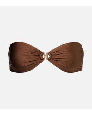 Melissa Odabash Top Bikini A Fascia Istanbul - Marrone