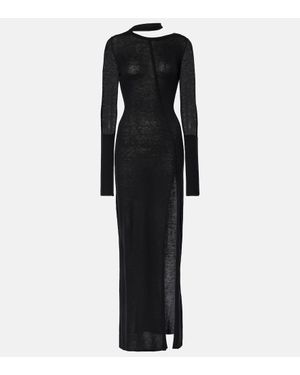 DIDU Wool Maxi Dress - Black