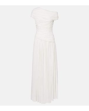 Jonathan Simkhai Vestido Largo Rhiannon De Jersey - Blanco