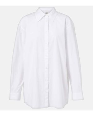 TOTEME Cotton Poplin Shirt - White