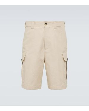 Loro Piana Bizen Cotton And Linen Cargo Shorts - Natural