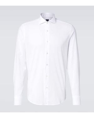 Fedeli Cotton-Blend Shirt - White