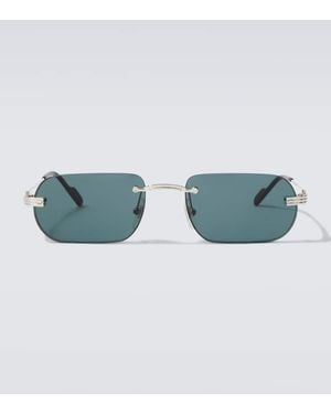 Cartier Premiere De Cartier Rectangular Sunglasses - Blue