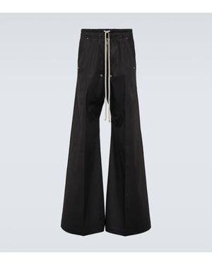 Rick Owens Bela Embellished Wide-Leg Trousers - Black