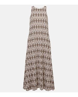 Max Mara Miki Printed Maxi Dress - Multicolor