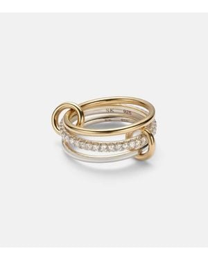 Spinelli Kilcollin Tigris Sg 18Kt And Sterling Ring With Diamonds - White