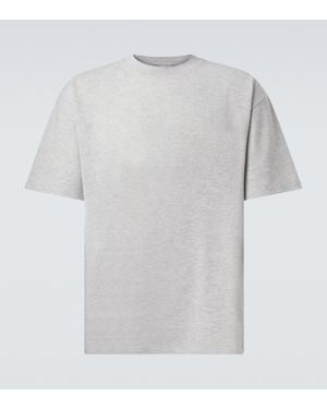Saint Laurent T-Shirt Cassandre En Coton Melange - Blanc