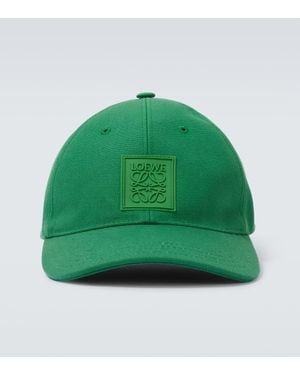 Loewe Baseballcap Anagram Aus Canvas - Grün