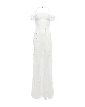 Jacquemus Verzierte Robe La Robe Mazzolu - Weiß