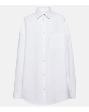 Balenciaga Camicia Oversize Outwear - Bianco