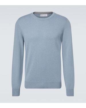 Brunello Cucinelli Pullover Aus Kaschmir - Blau