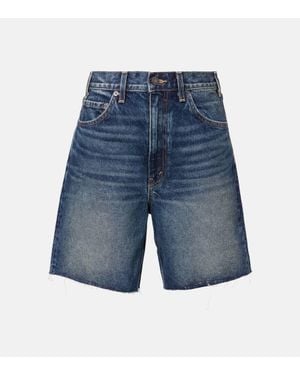 Nili Lotan Mid-Rise Jeansshorts Russel - Blau