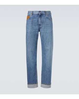 Bottega Veneta High-Rise Wide-Leg Jeans - Blue