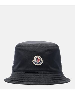 Moncler Sombrero De Pescador Con Logo - Negro