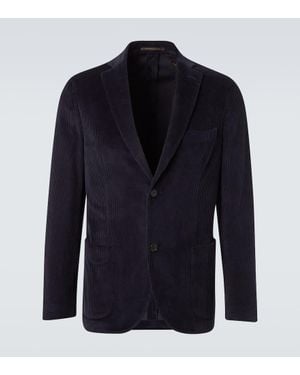 Slowear Blazer Aus Baumwoll-Cord - Blau
