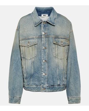 MM6 by Maison Margiela Gepolsterte Jeansjacke - Blau