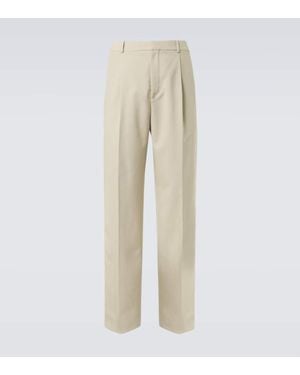 Saint Laurent Anzughose Aus Wolle - Natur