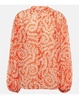 Diane von Furstenberg Bedrucktes Top Bristol - Orange