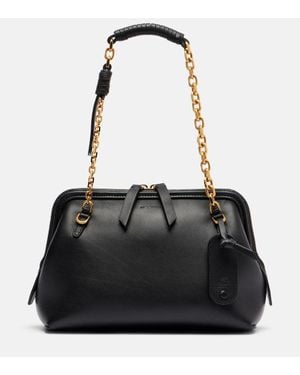 Etro Schultertasche Vela Medium Aus Leder - Schwarz